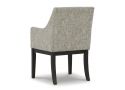 Wooden Fabric Upholstered Dining Armchair - Allora
